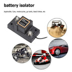 Dual Battery Isolator Waterproof Mini Voltage Sensitive Relay 12V 50A Voltage Sensitive Relay for Camper RV Yacht Auto