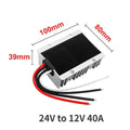 24V to 12V 3A -60A Reliable DC to DC Converter Step Down Voltage Regulator 24 Volt to 12 Volt Buck Supply Module for Cars Solar