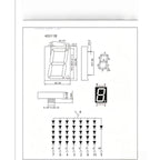 5PCS/LOT 40101AS 40101BS 4 Inch 7 Segment Red Displays Digital Tube 10PIN Common Cathode LED Digital Tube