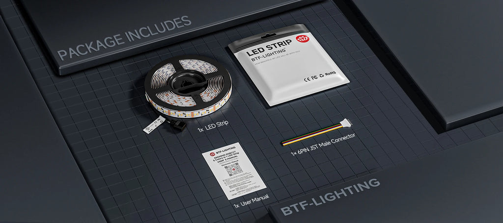 12V 24V 5050 RGBCCT 5 in 1 LED Light 5m 96 Leds/m 6pin RGBW RGBCW RGBWW RGB WW CW 2700K-6500K Strip Lights Black White PCB Tape