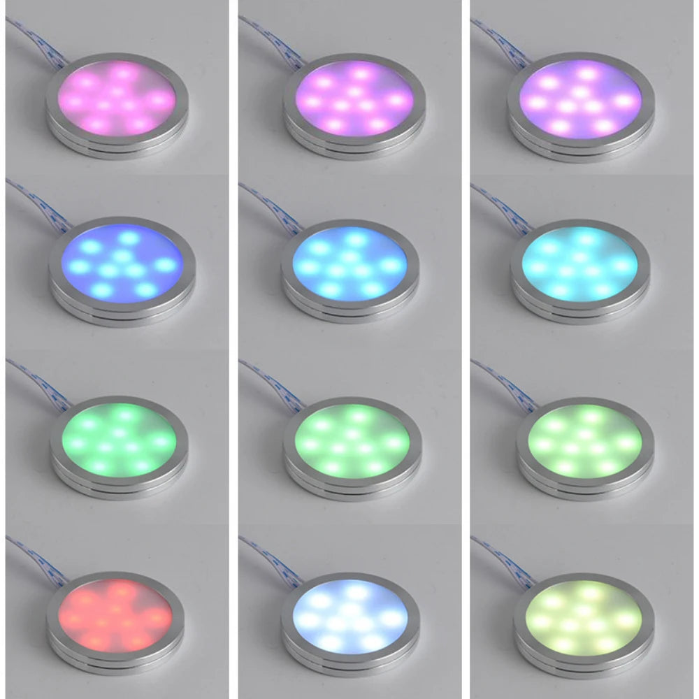 1 2 3 5 6 8 Lihgts RGB LED Cabinet Light 12V WiFi Bluetooth 24Key 44Key Remote Control Power Kit for Kitchen Wardrobe Lighting