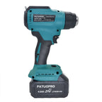 PATUOPRO Adjustable Temperatures Heat Gun 30-550℃ LED Display Cordless Electric Hot Air Gun Power Tools For Makita 18V Battery