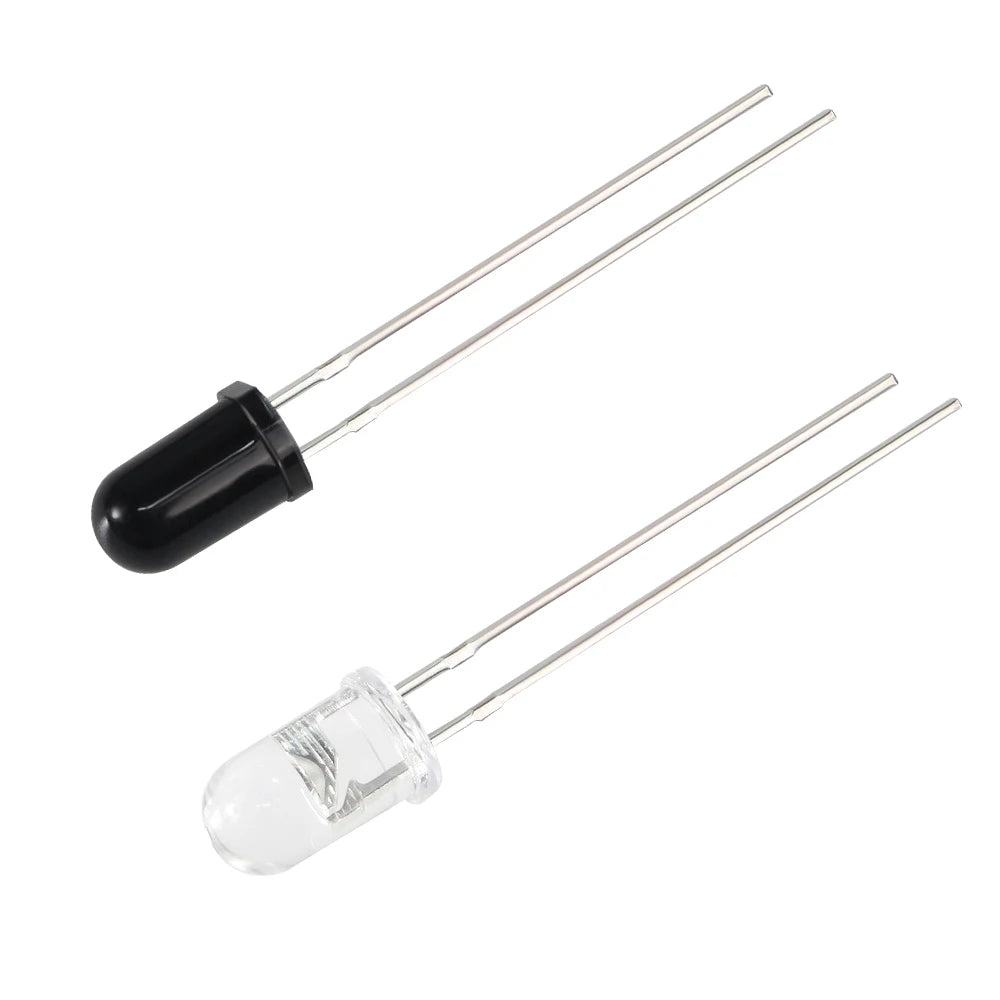 10 Sets Infrared LED Emitter & Receiver Kit 3mm(F3) 5mm(F5) 940nm Diodes 1.4-1.6V 20mA for Sensor Remote Control Projects