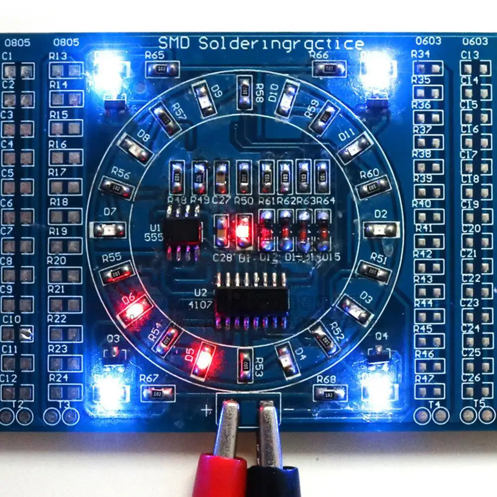Soldering Practice SMD Circuit Board LED Electronics SMT Components DIY PCB Kit Project Tools Basic For Soldering Kit
