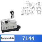 10Pcs Horizontal Limit Switch Long Hinge Roller Lever Momentary SPDT 1NO 1NC 380V 10A Industrial Travel Position Switch IP54