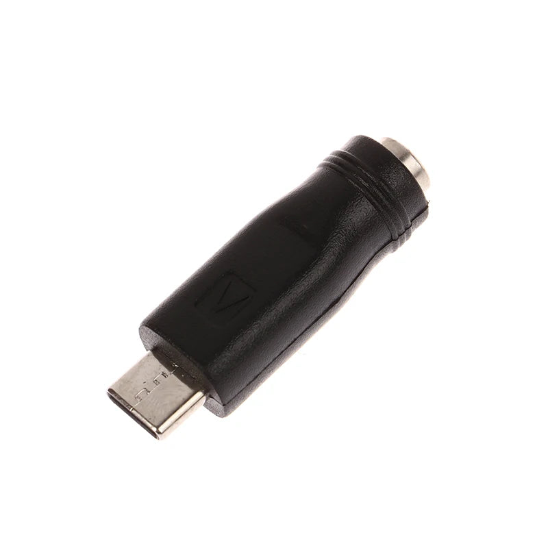 1/2pc DC Power Adapter Converter 5.5x2.1mm Female Jack To USB Type C Male Connector