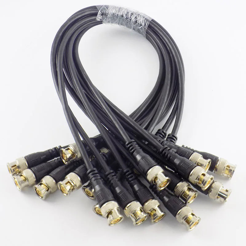 0.5M/1M/2M/3M BNC Male To Male Adapter Cable For CCTV Camera BNC Connector  GR59 75ohm Cable Camera BNC Accessories