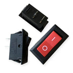 10PCS 16x32.5mm KCD2 Rocker Switch Hole 13.5x28.6mm Black/Red/Mixed 2-Pin 2-Gear 6A 250VAC/10A 125V AC Power Switch Accessories