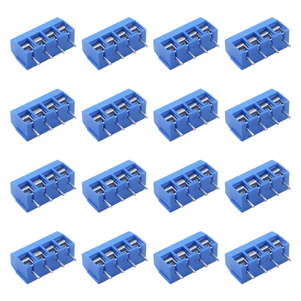 10/50PCS PCB Terminal Block Connector Pitch 5.0mm KF301 Straight Pin 2P 3P Screw PCB Terminal Blocks Connector Assortment Kit