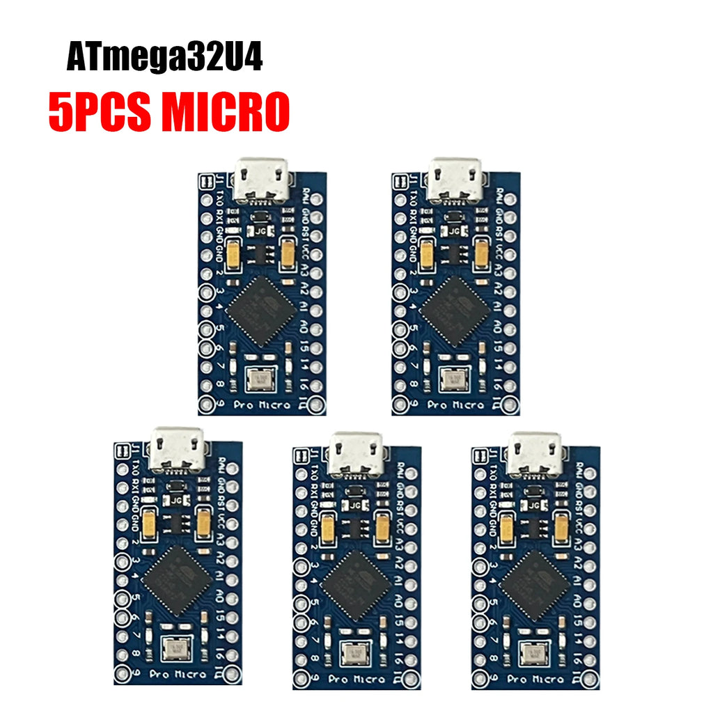 Pro Micro ATmega32U4 5V 16MHz Replace ATmega328 For Arduino Pro Mini With 2 Row Pin Header For Leonardo Mini Usb Interface 1-10