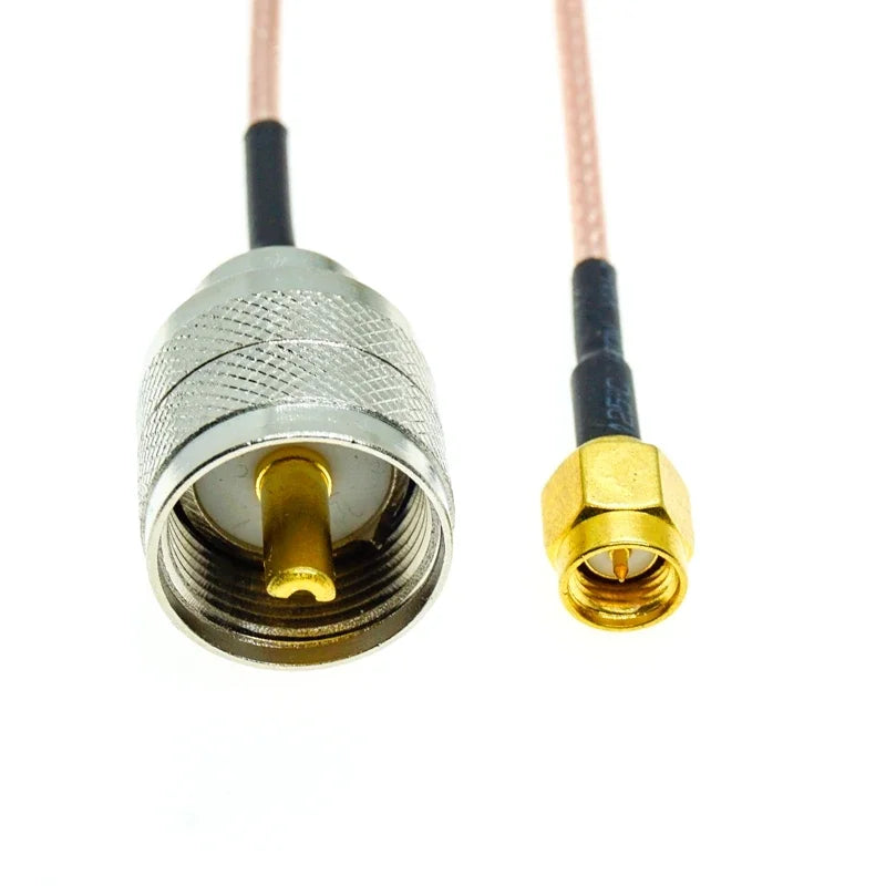 RG316 SMA Male to UHF PL259 Male Plug PL-259 50-Ohm Crimp Connector Lot RF Coax Extension Coaxial Cable Jumper Pigtail