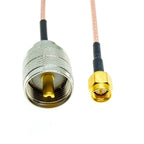 RG316 SMA Male to UHF PL259 Male Plug PL-259 50-Ohm Crimp Connector Lot RF Coax Extension Coaxial Cable Jumper Pigtail