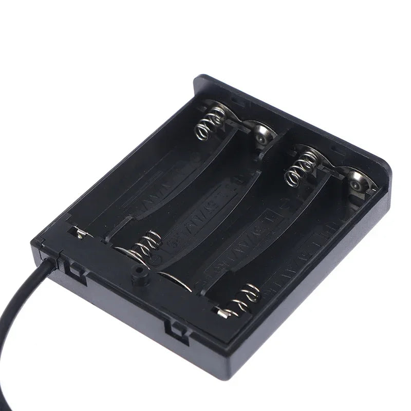 1/2PC 4XAA USB Battery Box For 5V LED Strip Lights USB Mini Power Supply Battery Box With Cover And Switch