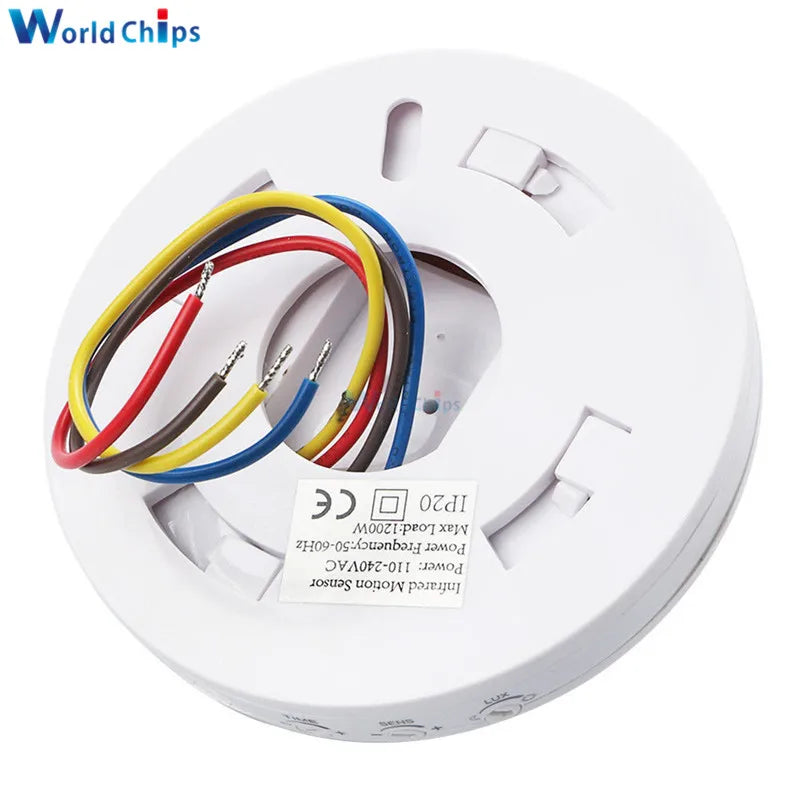 Newest Arrival LED Motion Sensor 110V 220V Automatic Infrared PIR Infrared Detector 360 Degree Time-Delay Motion Sensor Switch