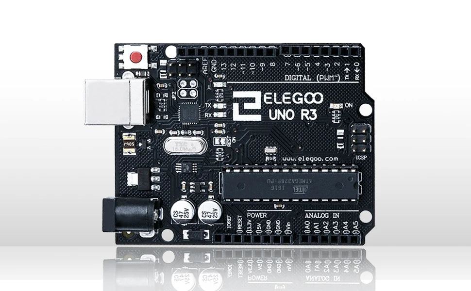 ELEGOO UNO R3 Board ATmega328P with USB Cable, Compatible with Arduino® IDE
