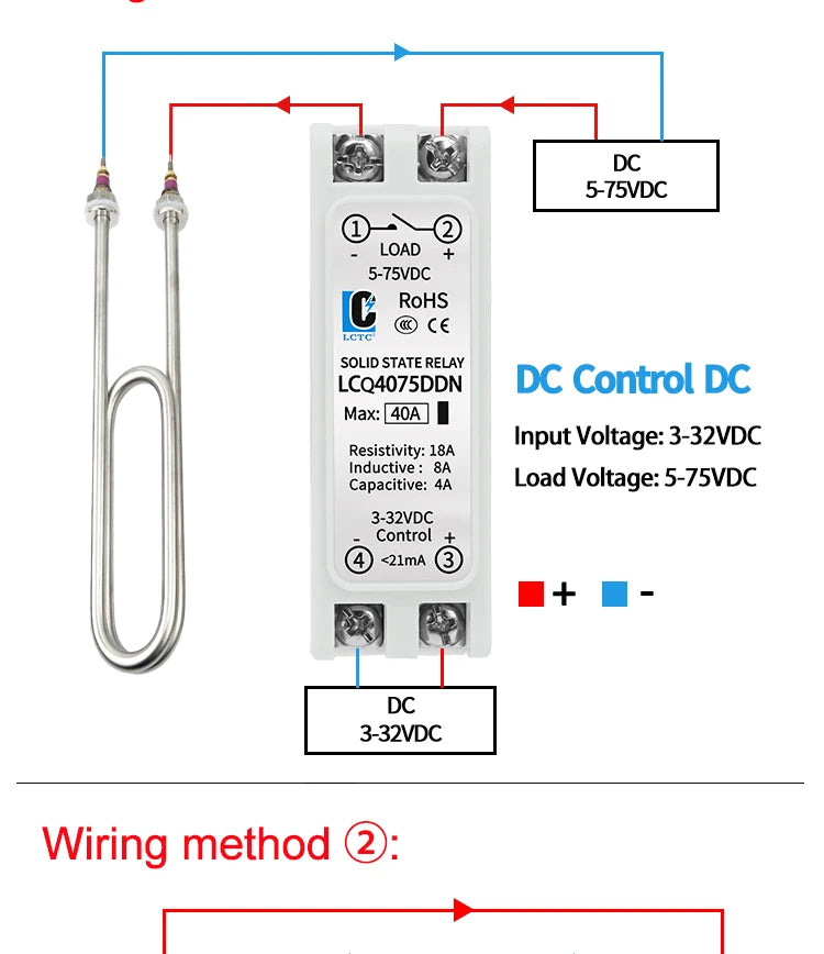 LCTC Solid State Relay DIN Rail Slim SSR 10/15/25/40A 0-10V 0-5V 4-20mA Voltage Regulator Relay With Heat Sink DC-AC DC-DC AC-AC