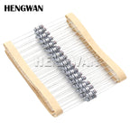 20pcs 1/2W 5% 0.5W Wire Wound Resistor Fuse Winding Resistance 0.1R 0.1 0.15 0.22 0.33 0.5 1 2.2 4.7 6.8 10 22 47 68 100 220 ohm