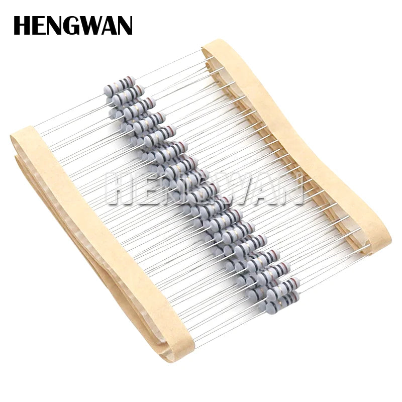20pcs 1/2W 5% 0.5W Wire Wound Resistor Fuse Winding Resistance 0.1R 0.1 0.15 0.22 0.33 0.5 1 2.2 4.7 6.8 10 22 47 68 100 220 ohm