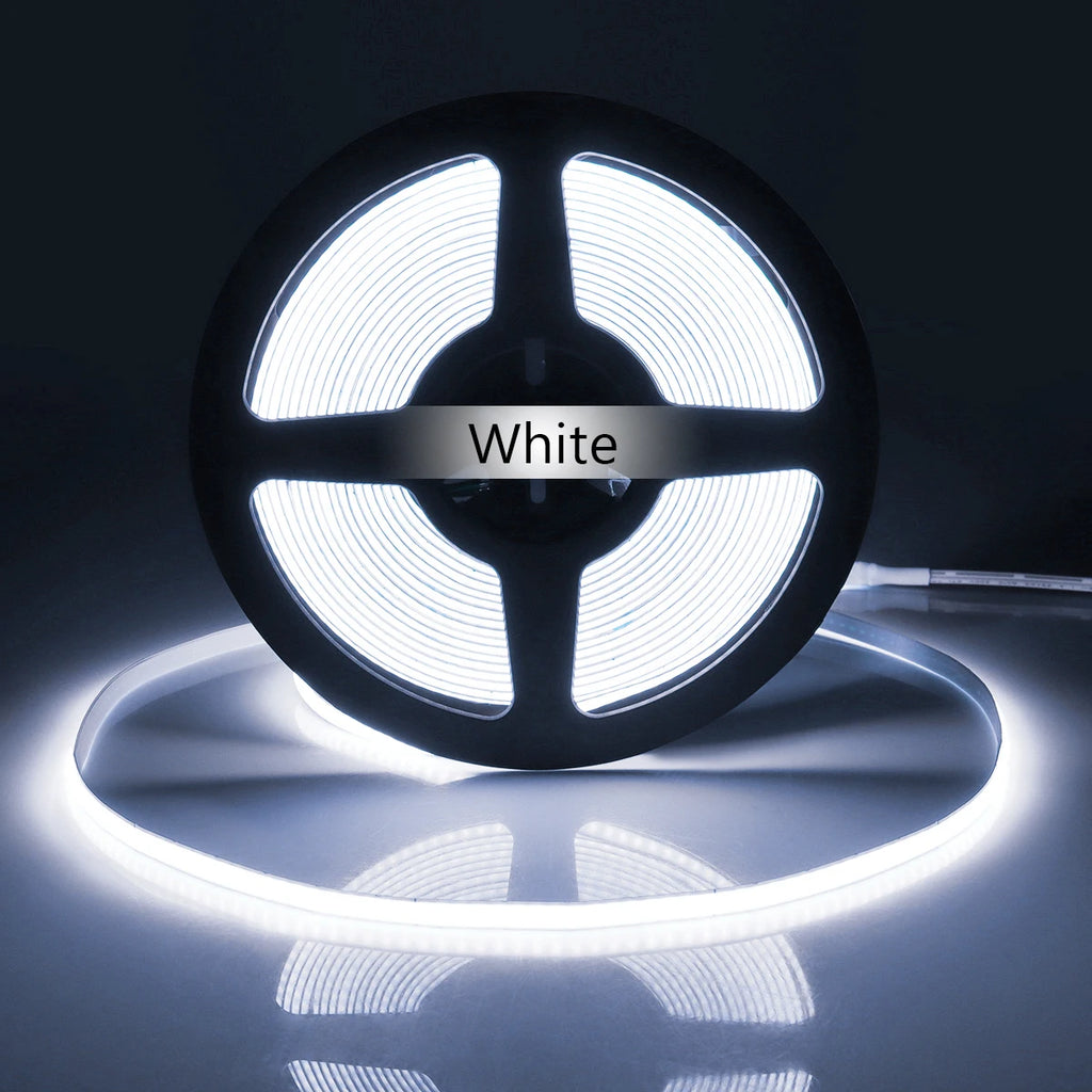 Super Thin 5mm COB LED Strip 1m 2m 3m 4m 5m High Density Flexible Neon LED Tape Ribbon For Home Room Decor TV Backlight Lighting