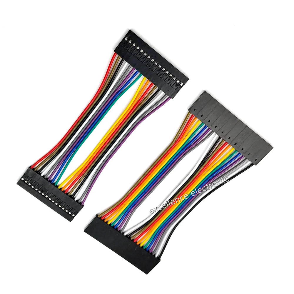 1PCS 2.54MM Pitch Dupont Line Female / Male 16/20Pin Dupont Cable Connector 10/20/30cm Double Headed 16P 20P Jumper Cable Wire
