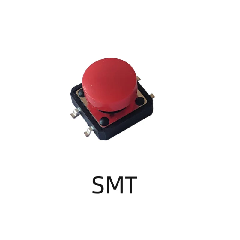 10Sets 12x12mm Momentary Tact Switch Add Plastic Caps Height 9.2mm Push Button Switch 4PIN SMT DIP PCB Mounting Button