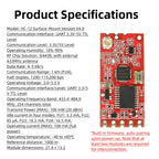 HC-12 V4.0 SI4438 wireless module 1KM long distance 433.4-483.8MH wireless serial port board Built-in MCU UART interface 4-5KB/s