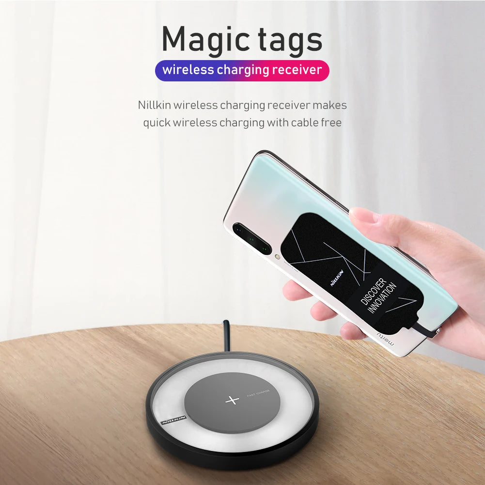 Nillkin Magic Tags QI Wireless Charging Receiver Mobile Phone For Iphone 7 6 Plus 5s Type-c For Samsung Huawei Honor Xiaomi