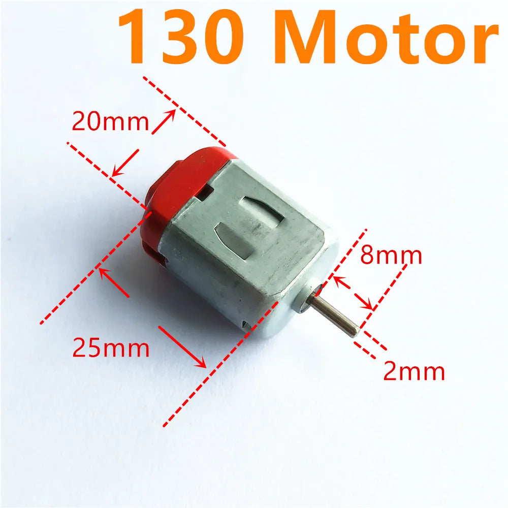 2pcs/lot 7Kinds DC Motors Micro Mini 130 390 R260 R280 N20 Brush DIY Model Toy Fan Tand Helicopter Boat Parts Drop Shipping
