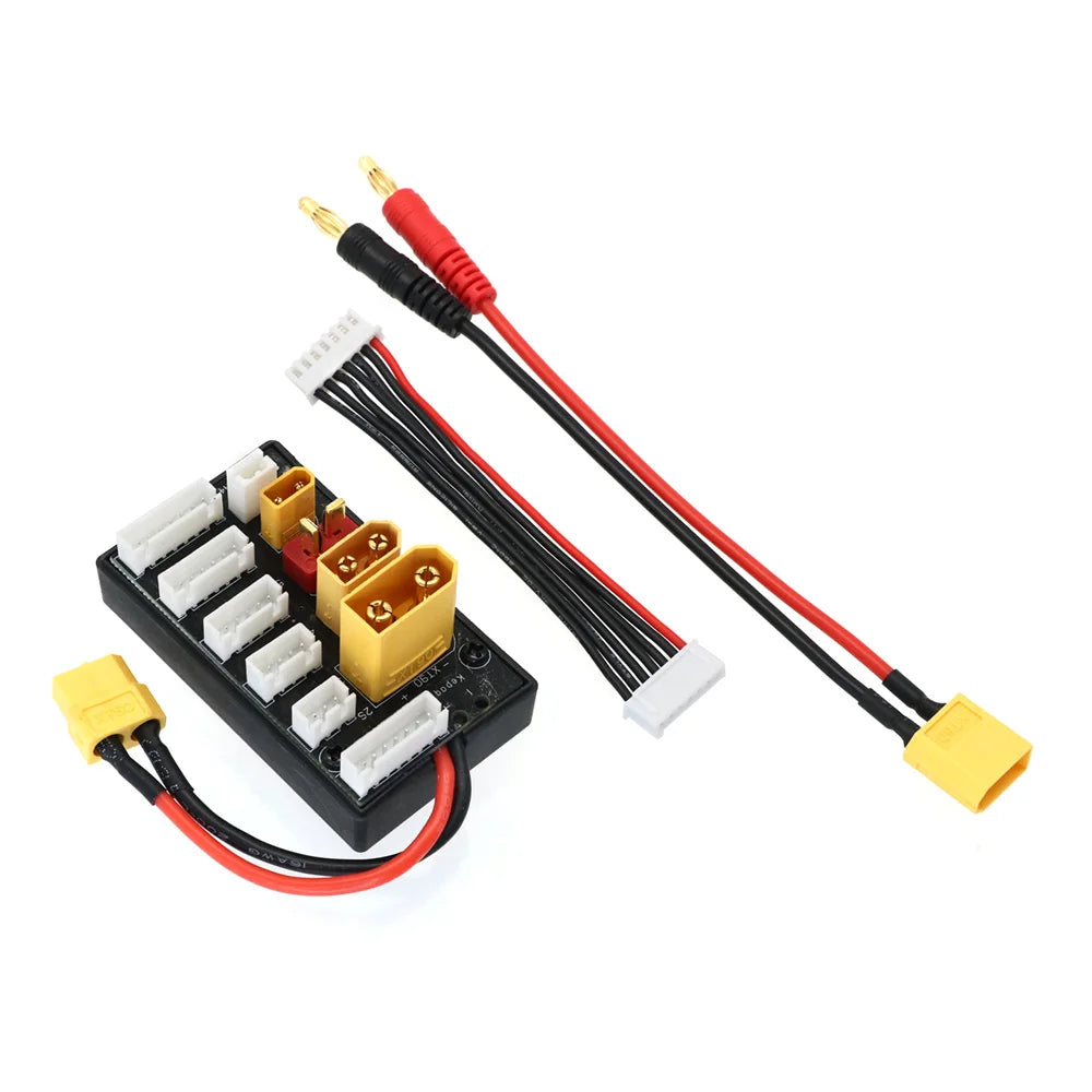 XT30 XT60 XT90 JST T Plug 2-6S Parallel Charging Board Lipo Battery Charger Connector for Imax B6 B6AC ISDT Q6 Lite Charger