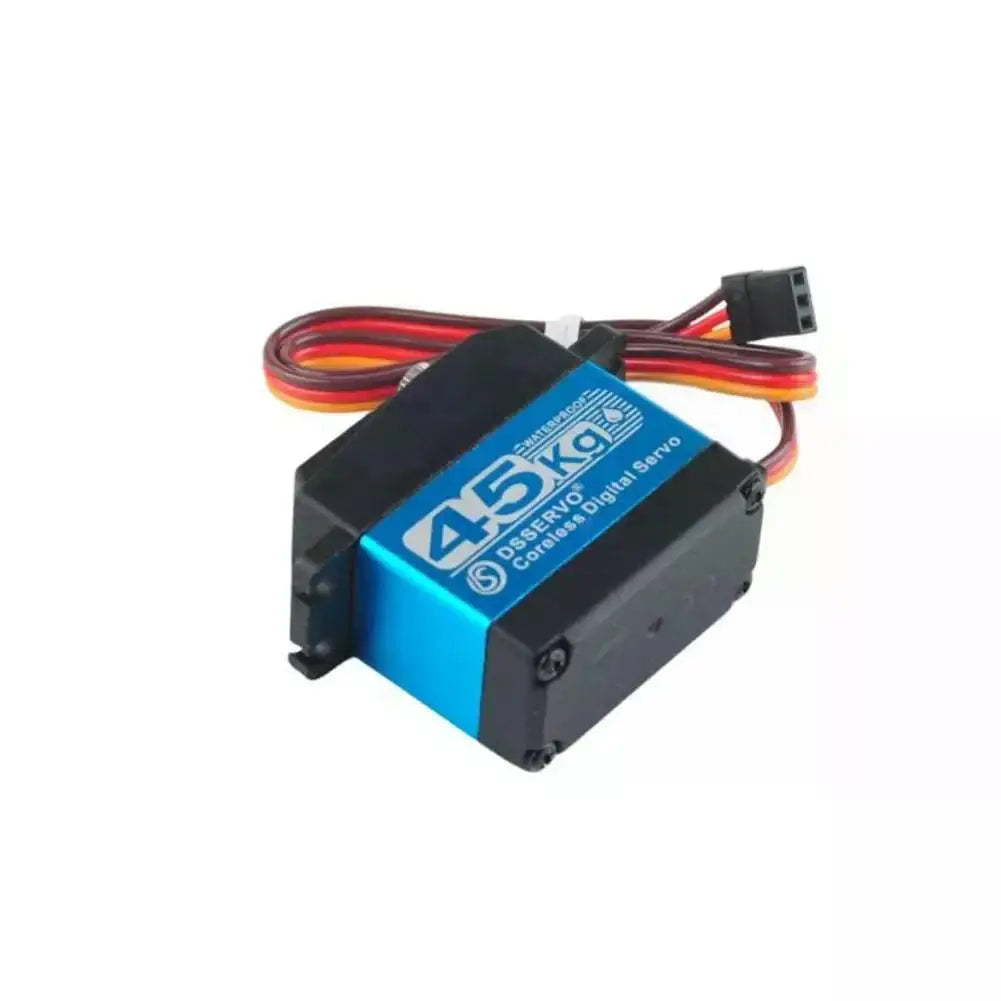 45kg.cm Coreless Digital Servo Metal Motor 7.4V 180°/270° Waterproof IP66 with 25T Servo Arm for RC Robot 1:8 1:10 Baja Car