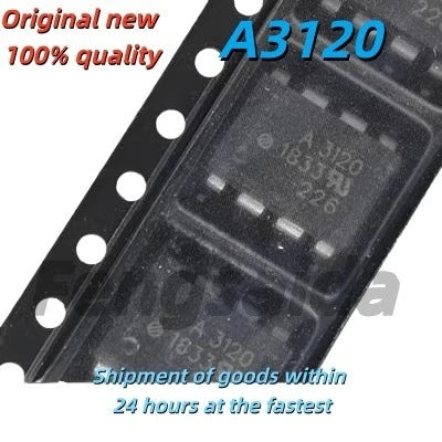 10PCS Brand New Original HCPL-3120 SOP8 Surface Mount A3120 IGBT Driver Optocoupler Isolator