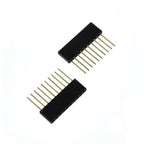 10PCS 2.54mm Single Row Pin 10MM PC104 Long Female Pin Header Socket Strip Stackable PCB Connector 1*6p 8p 10p For Arduino