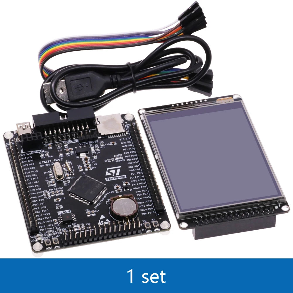 STM32F407VET6 Development Board Cortex-M4 STM32 Minimum System Learning Board ARM Core Board +3.2 Inch LCD TFT With Touch Screen