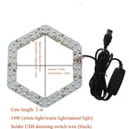 DC5V Dimmable LED Chip 5W-30W Surface Light Source SMD 5730 LED Light Beads DIY Tricolor Adjustable LED Bulb White Warm White