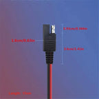 2Pcs SAE Single-ended Cable Power Extension Connector Plug Cable Solar Panel Battery Adapter Quick Connect