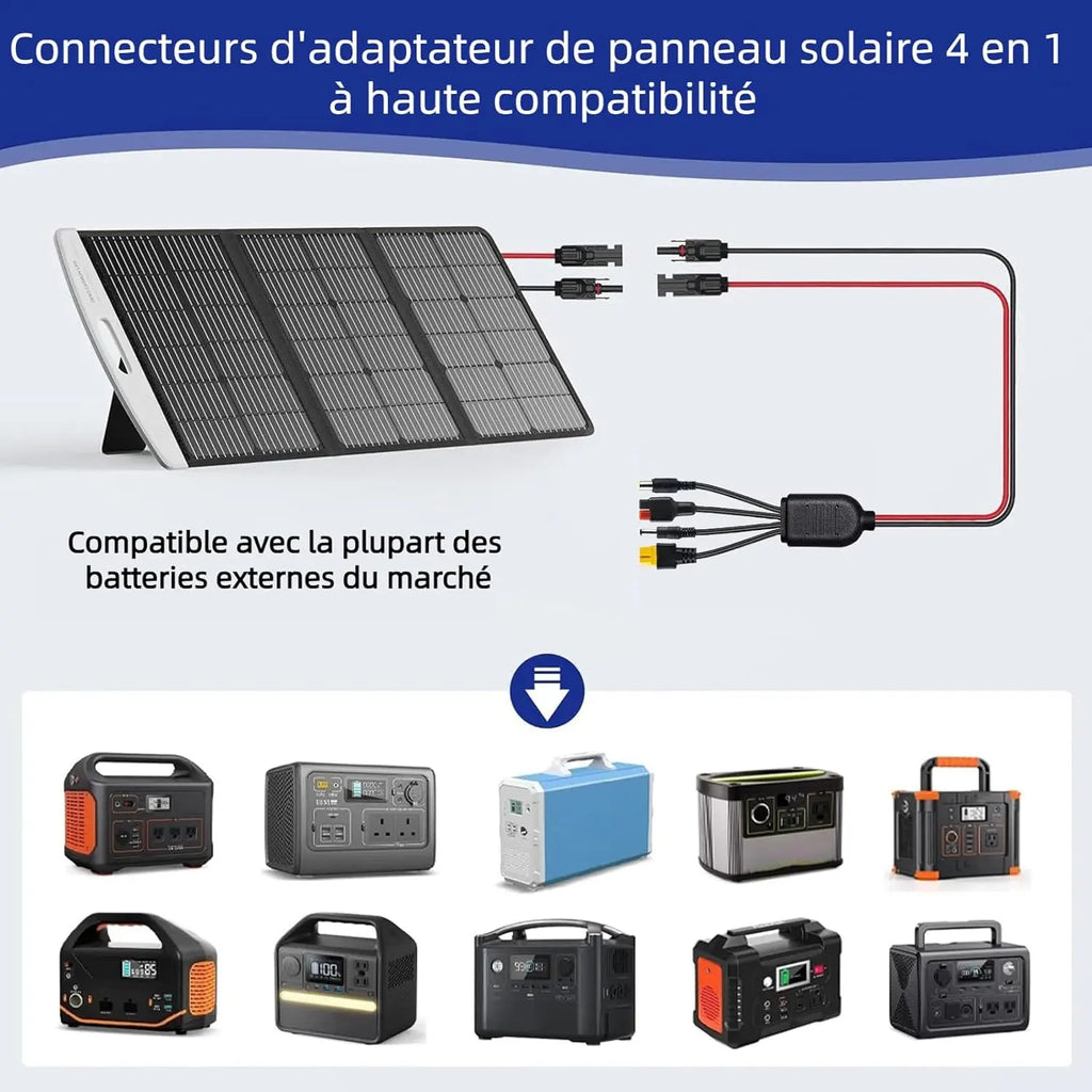 JMUYTOP 12AWG Solar panel Cable Solar to XT60 DC7909(8mm) DC5521 DC5525 Anderson Connector For  Portable Power Station