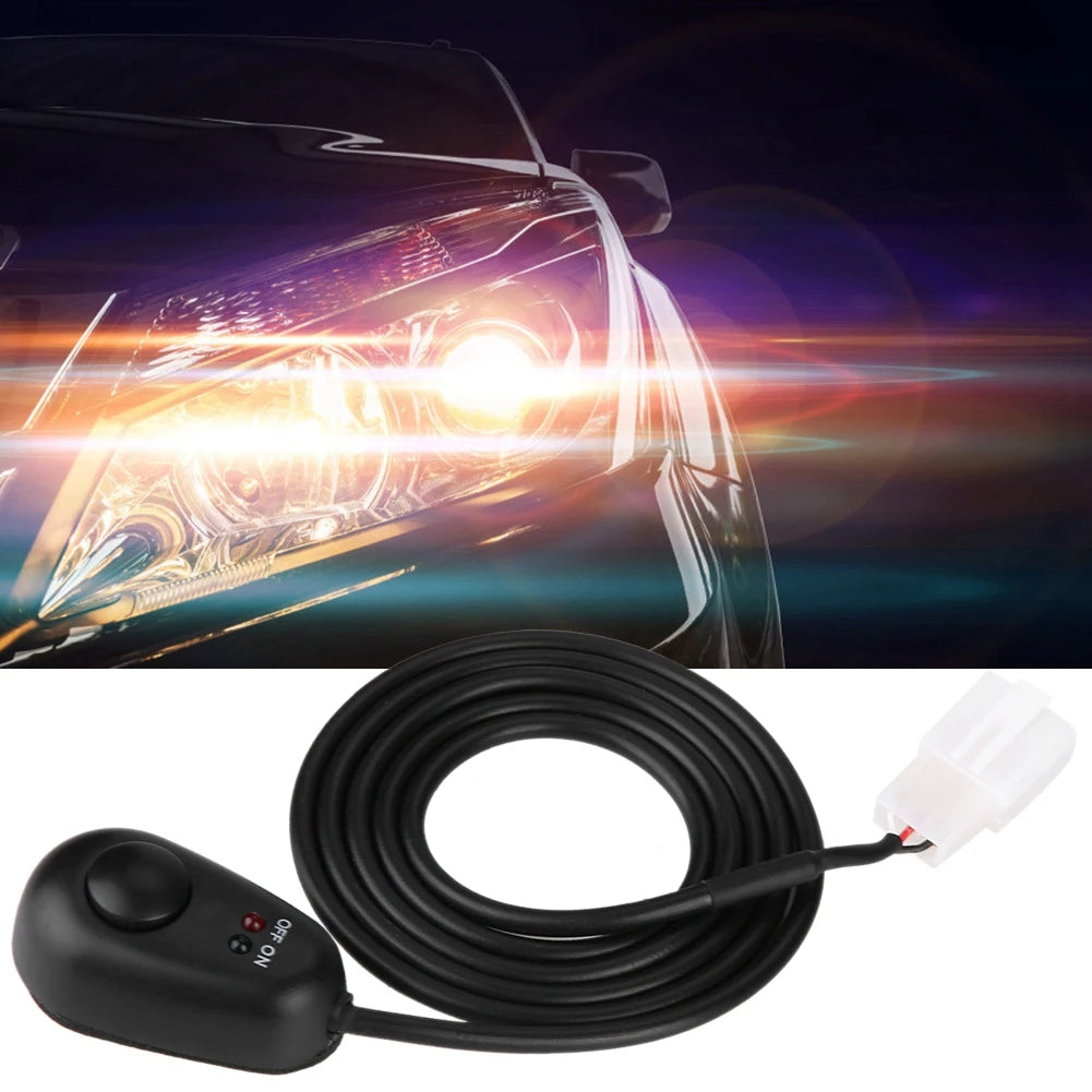 Water Drop Shape 12V Push Button Switch With Red/Green LED Indicator Lights Push Button On Off Switch Harness Wiring