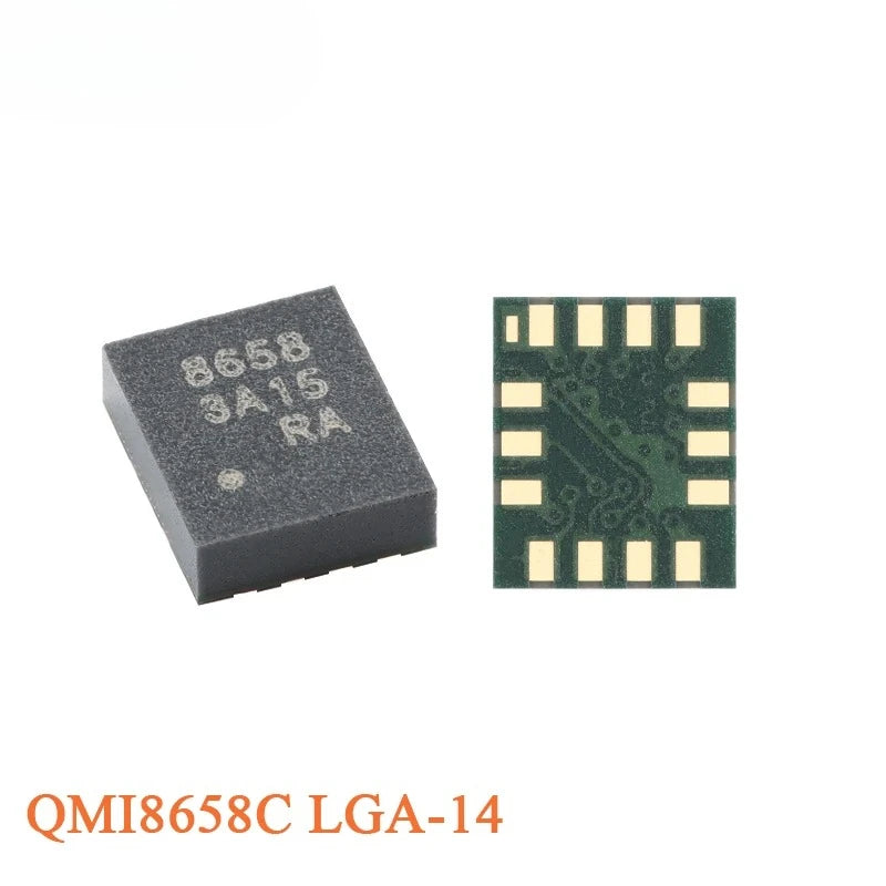 20pcs/1pc QMI8658 QMI8658A LGA-14 6-Axis Inertial Measurement Unit Gyroscope Accelerometer Sensor Chip QMA6100P QMC5883P QMC6308