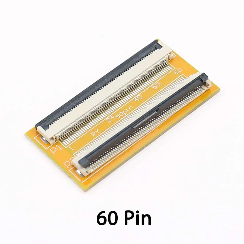 Cltgxdd 1Piece 6P 10P 12P 24P 30P 40P 50P 60P 0.5mm FFC FPC Connector Flexible Flat Cable Lengthen Extension Adapter Board