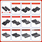 50pcs 2.54mm Single/Double Row Dupont Rubber Shell Dupont Plug Terminal Connector 1/2/3/4/5/6/7-20P Wholesale