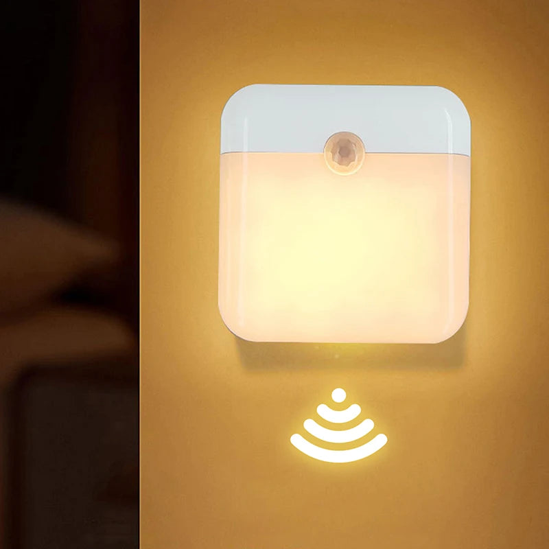 LED Smart Human Body Sensor Night Lights Emergency Automatic Lighting USB Charging Wireless Magentic Suction LED Cabinet Lights