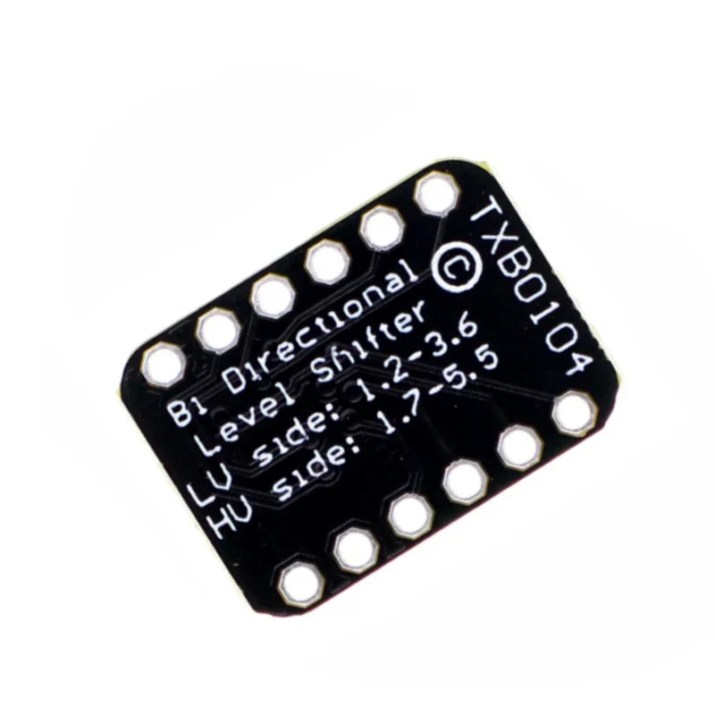 TXB0104 4 Channel Auto Bidirectional Level Shifter Module Push-Pull Signal Voltage Translator 1.8V/3.3V/5V Compatible with SPI