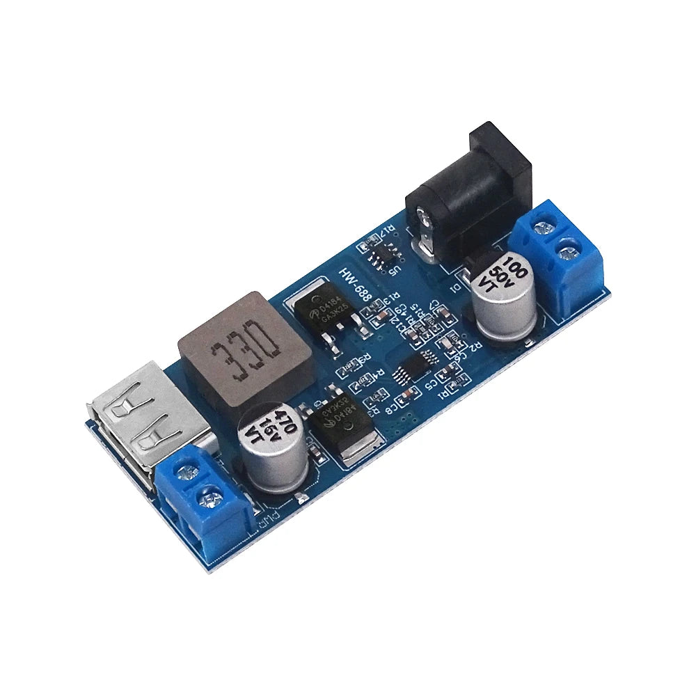 DC-DC 24V/12V To 5V 5A Step Down Power Supply Buck Converter Replace LM2596S Adjustable USB Step-down Charging Module For Phone