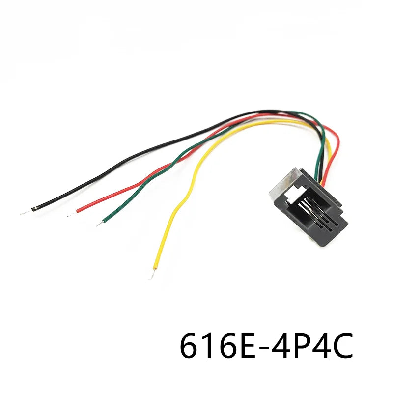 5/10PCS RJ11 RJ12 RJ45 Telephone Female Socket Connector With Wire 4P4C 6P6C 8P8C Female Jack Connector 616E 623K 616M 641D