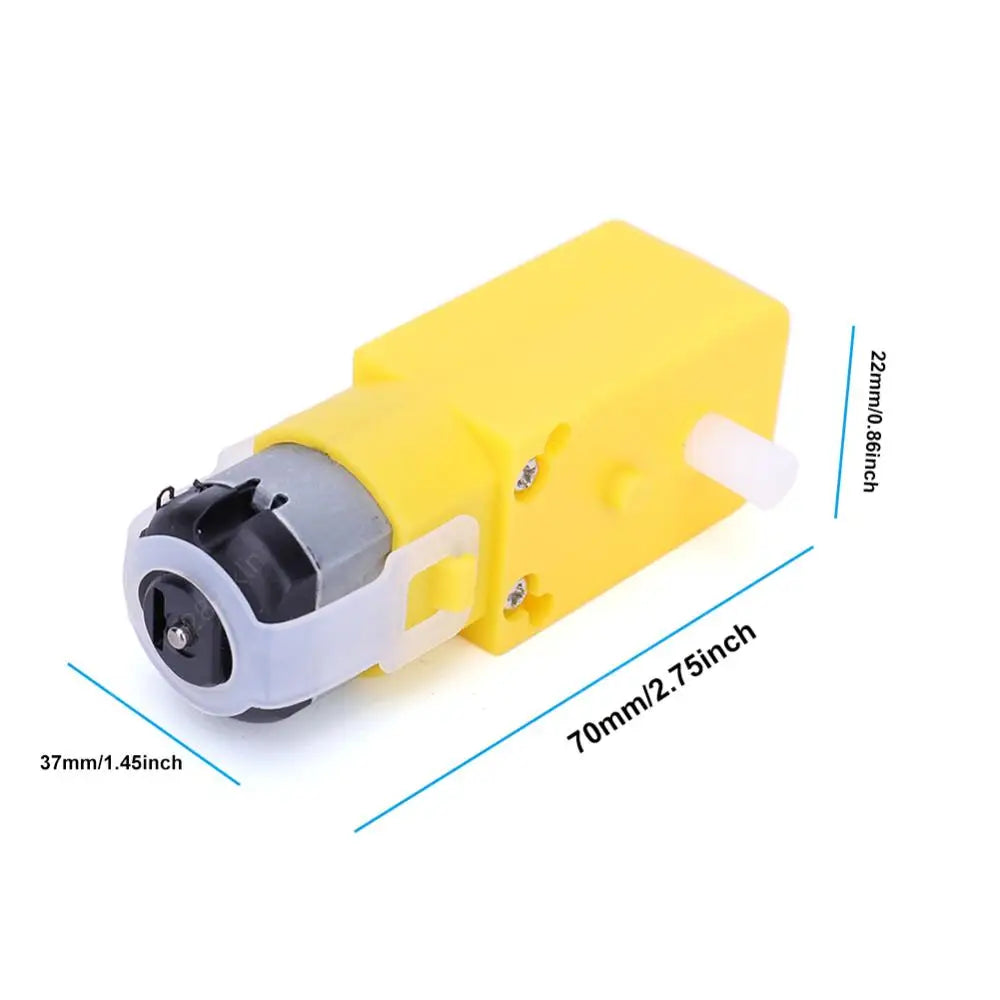 1-10pcs DC 3-12V TT Motor Module Robot Intelligent Car Dual Shaft Geared Motor Gearmotor Gearbox Motor for DIY Smart Car Robot