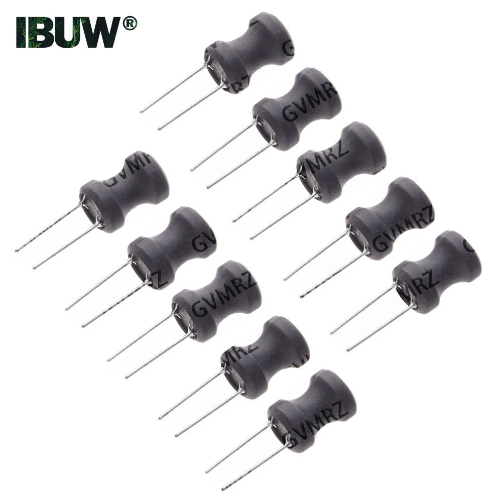10PCS 0912 9*12mm 1MH 2.2MH 3.3MH 4.7MH I-shape Power Inductor Inductance Copper Coil 100uh 470UH 330UH