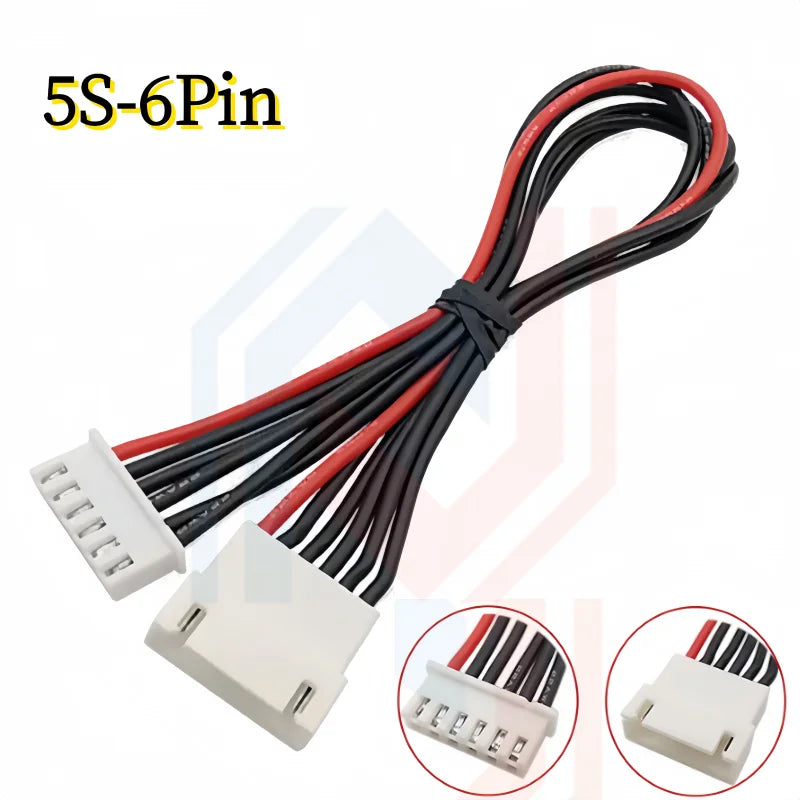 JST XH 2.54mm Pitch 2s/3s/4s/5s/6s/7s/8s 22AWG Silicone Wire Lipo Balance Wires Extension Cable Connector XH2.54 Male to Female