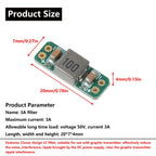 LC Filter Module 3A 5-30V Built-in Reverse Polarity Protection Radiated Filter for FPV Drone