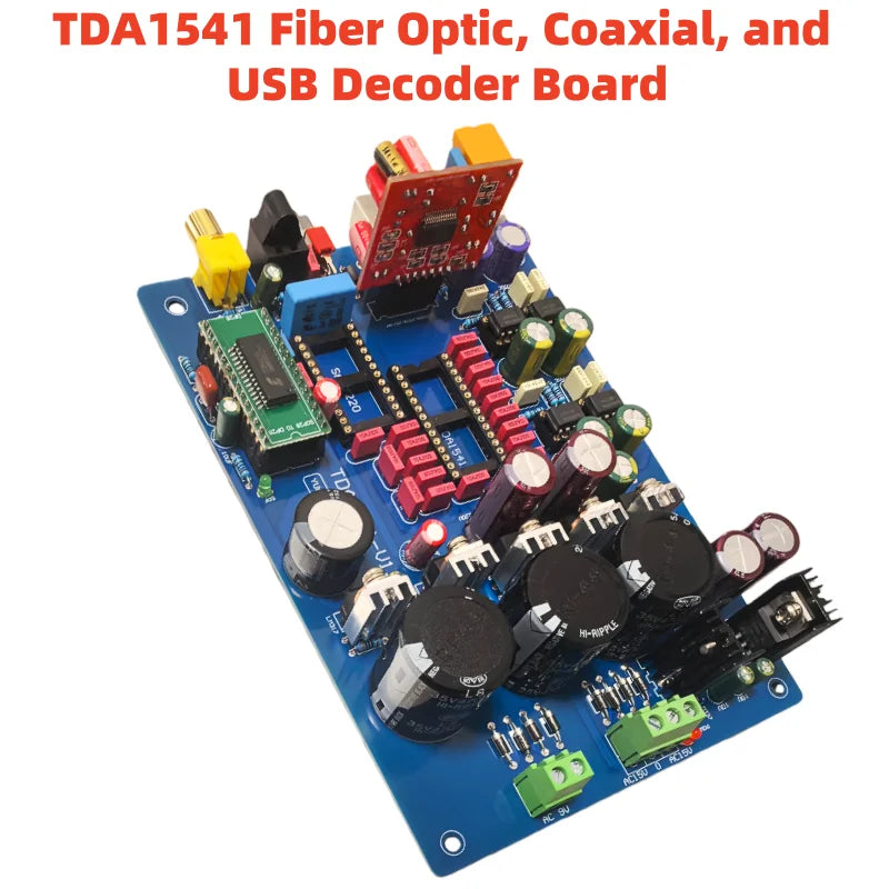 Assembled HiFi CS8412+ NE5534 TDA1541 USB DAC Optical Fiber Coaxial Decode Board