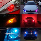 2x W5W T10 LED CANBUS No Error 5W5 12V 8W 950Lm Super Bright Car Interior Side Light 194 3030 SMD Auto Bulb White Amber Red